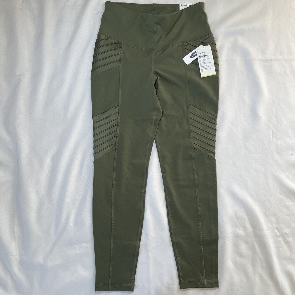 NEW Old Navy Active Go-Dry High Rise 7/8 Ankle Street Leggings Women’s Size M